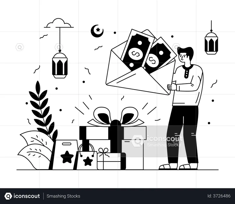 Eid Gifts  Illustration