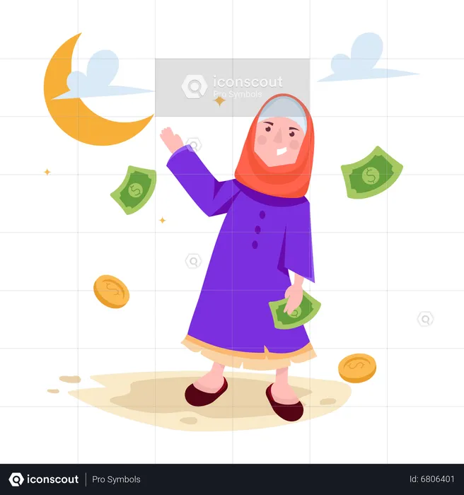 Eid Money  Illustration