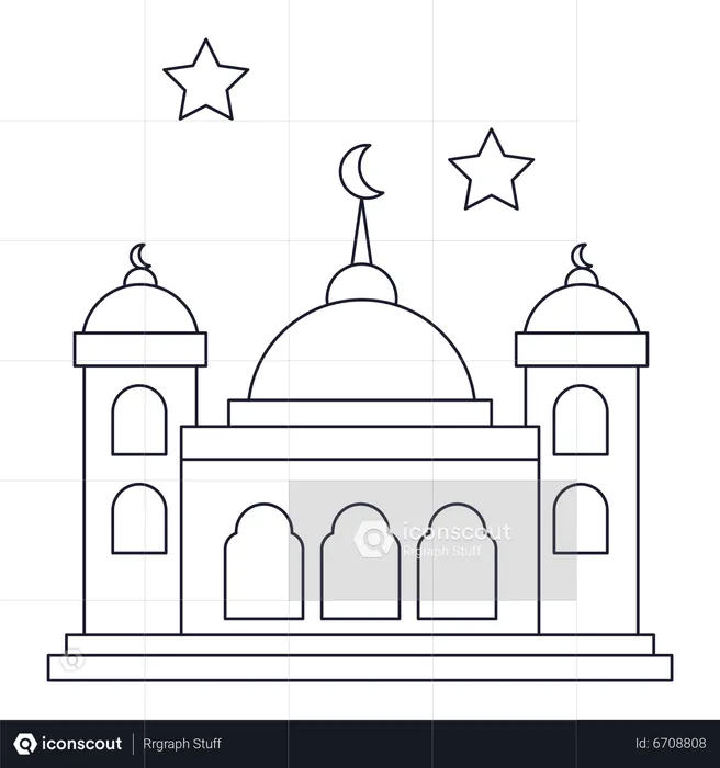 Eid Mosque  Illustration