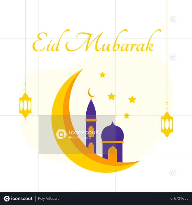Eid Mubarak  Illustration