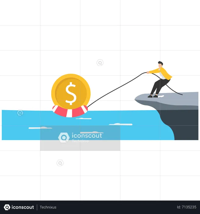 Eine Finanzkrise überwinden  Illustration