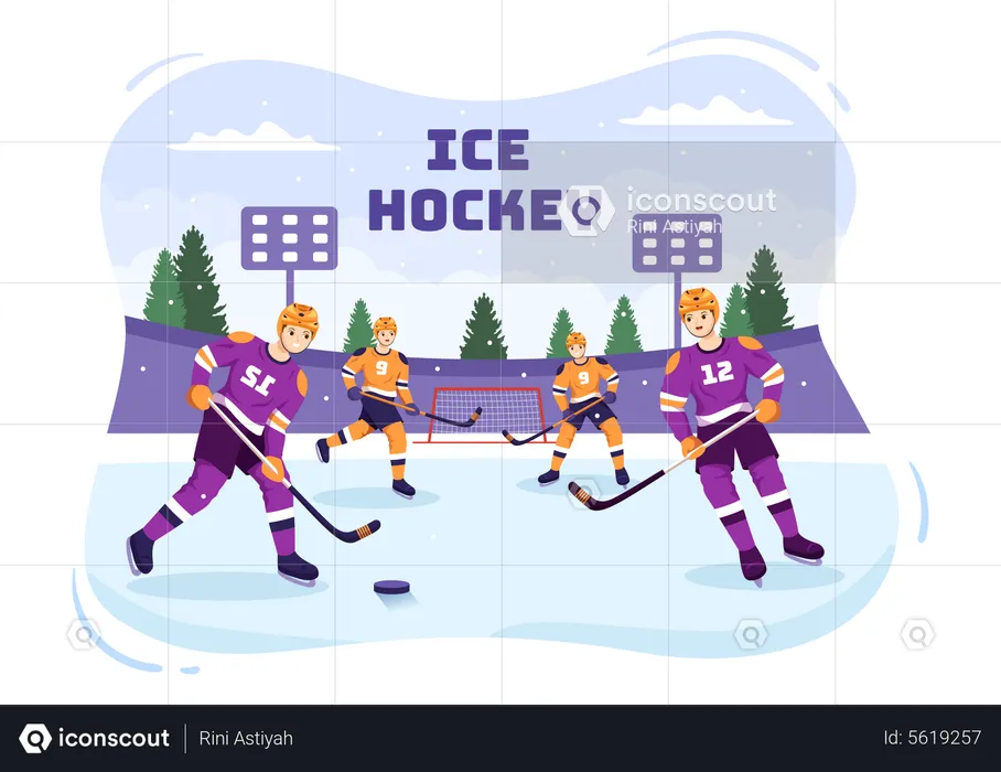 Eishockey-Wettbewerb  Illustration