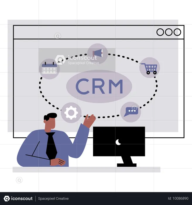 El poder del CRM  Ilustración