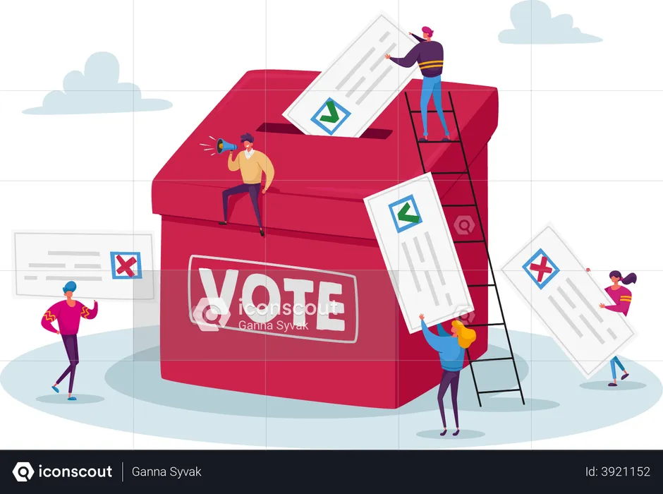 Election voting  Illustration