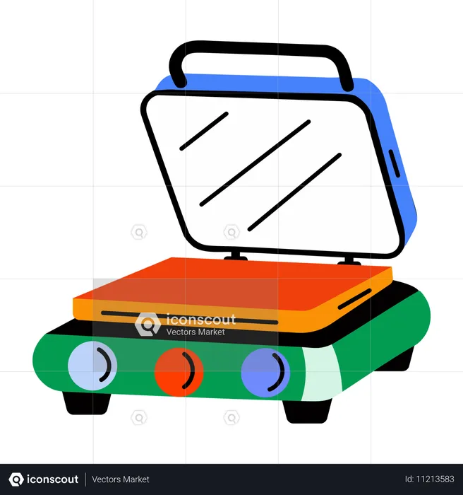 Electric Griddle  Illustration