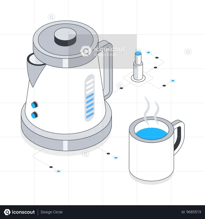 Electric Kettle  Illustration