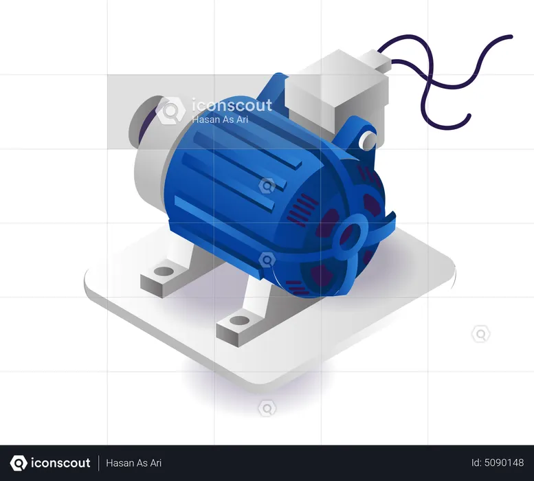 Electric water pump  Illustration