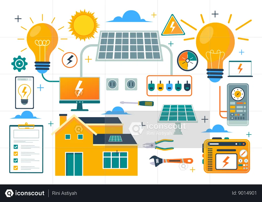 Electricity Energy  Illustration