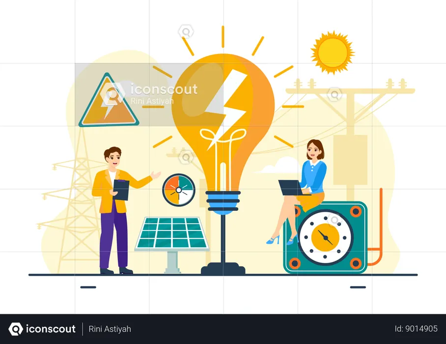Electricity Energy  Illustration
