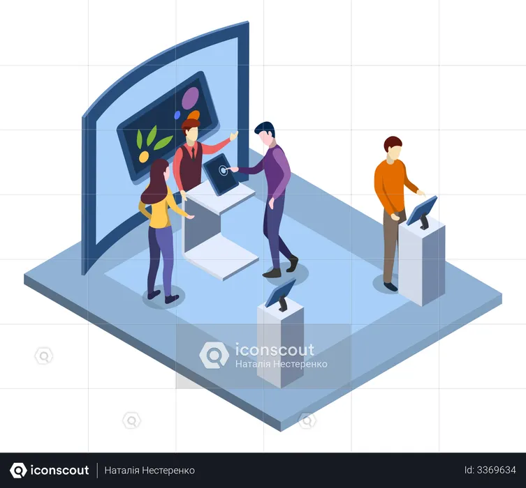 Electronics tradeshow  Illustration