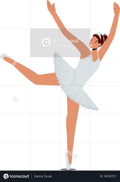 Elegant Ballerina dancer  Illustration
