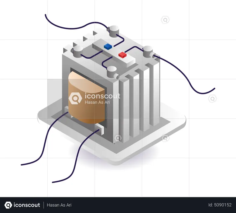 Elektrischer Stabilisator  Illustration