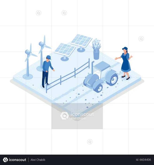 Elektrisches Fahrzeug  Illustration