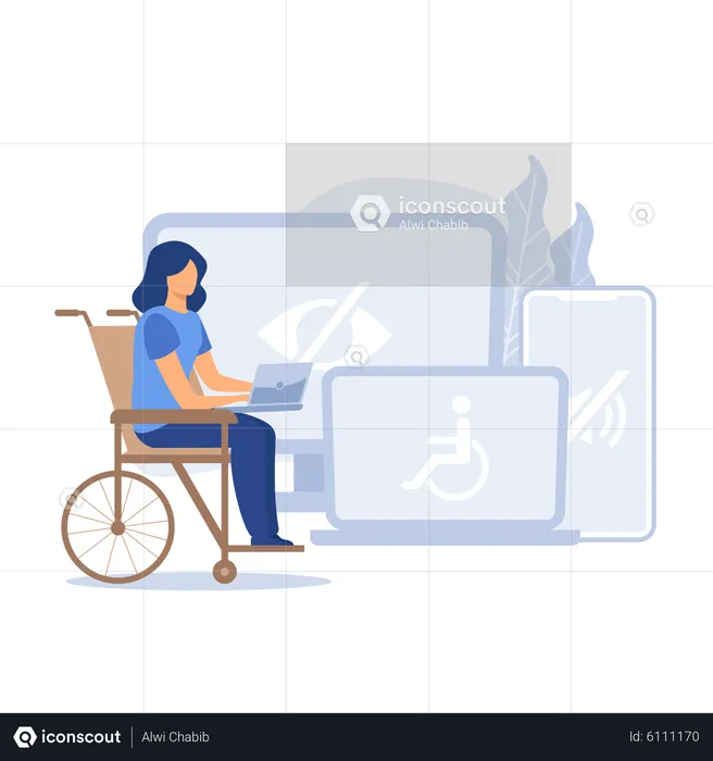 Elektronische Zugänglichkeit  Illustration