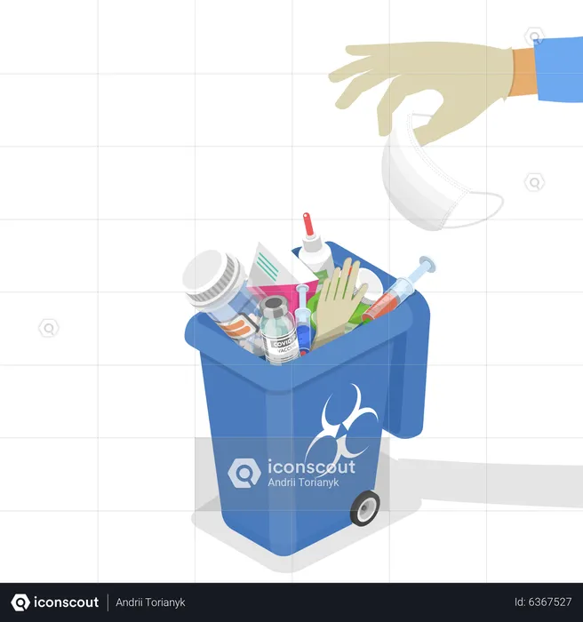 Élimination des déchets médicaux  Illustration