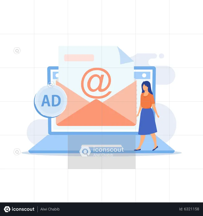 Email advertising  Illustration