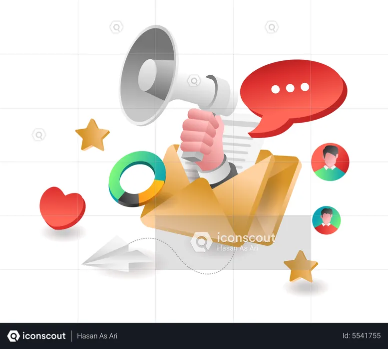 Email Campaign  Illustration