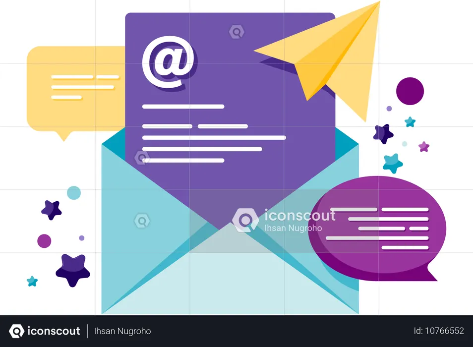 Email Connected  Illustration