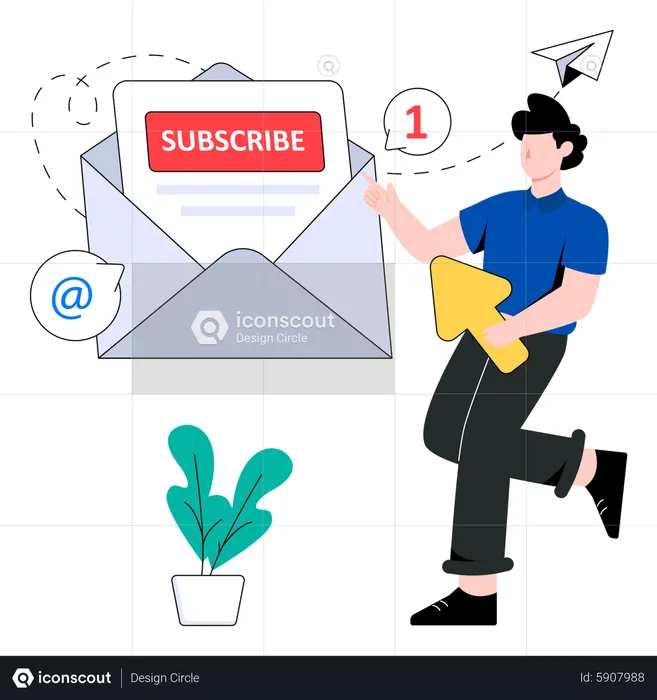 Correio de assinatura  Ilustração