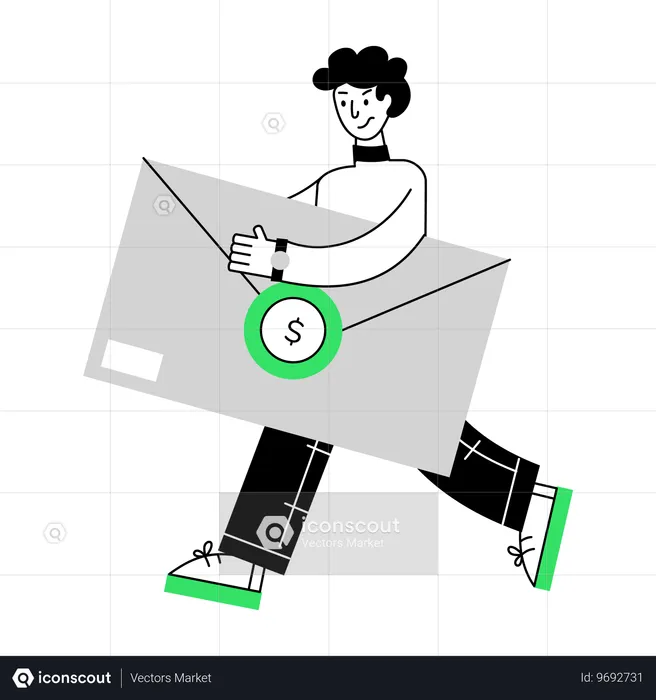 E-mail financeiro  Ilustração