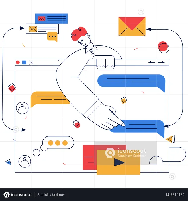 Email Marketing  Illustration