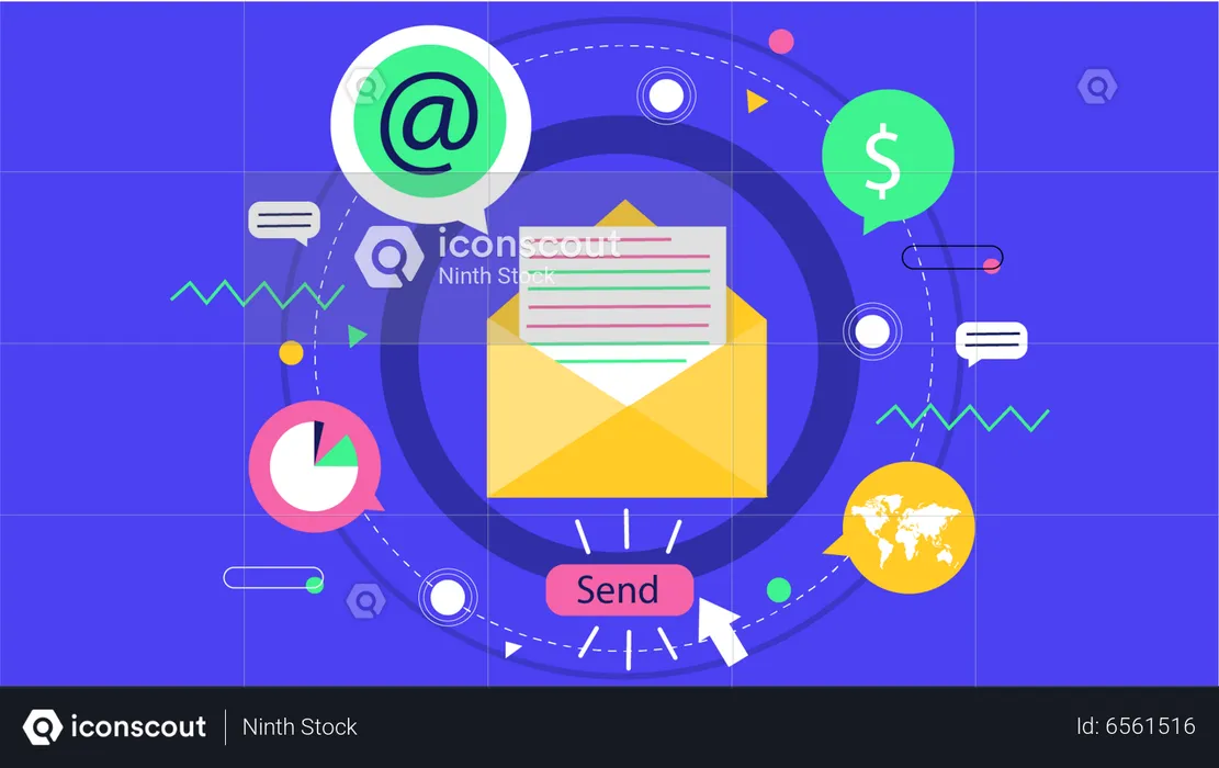 Email Marketing  Illustration