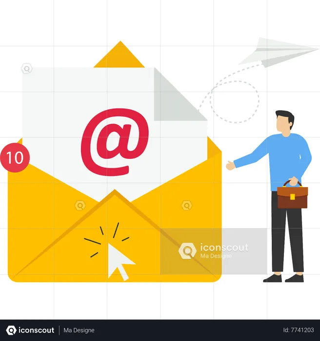 Email marketing campaign  Illustration