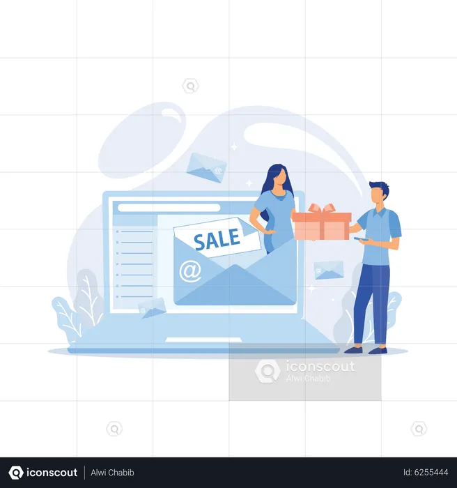 Email Marketing  Illustration