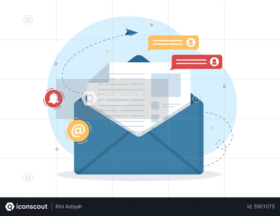 Email Marketing  Illustration