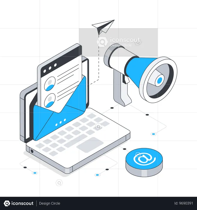 Email Marketing  Illustration