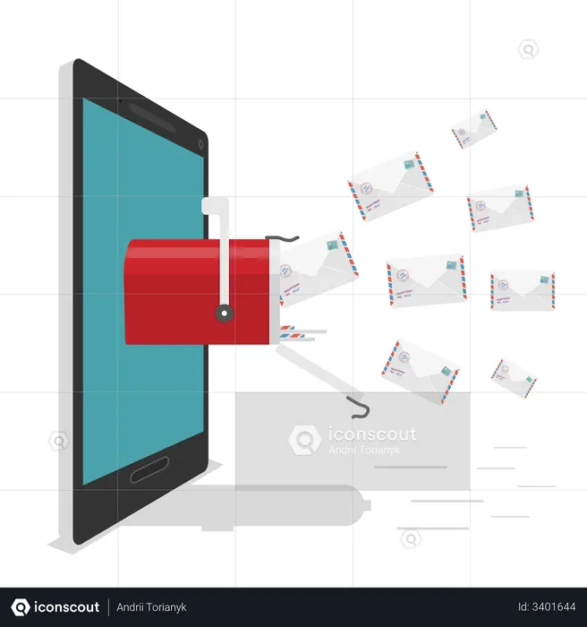 Email marketing  Illustration