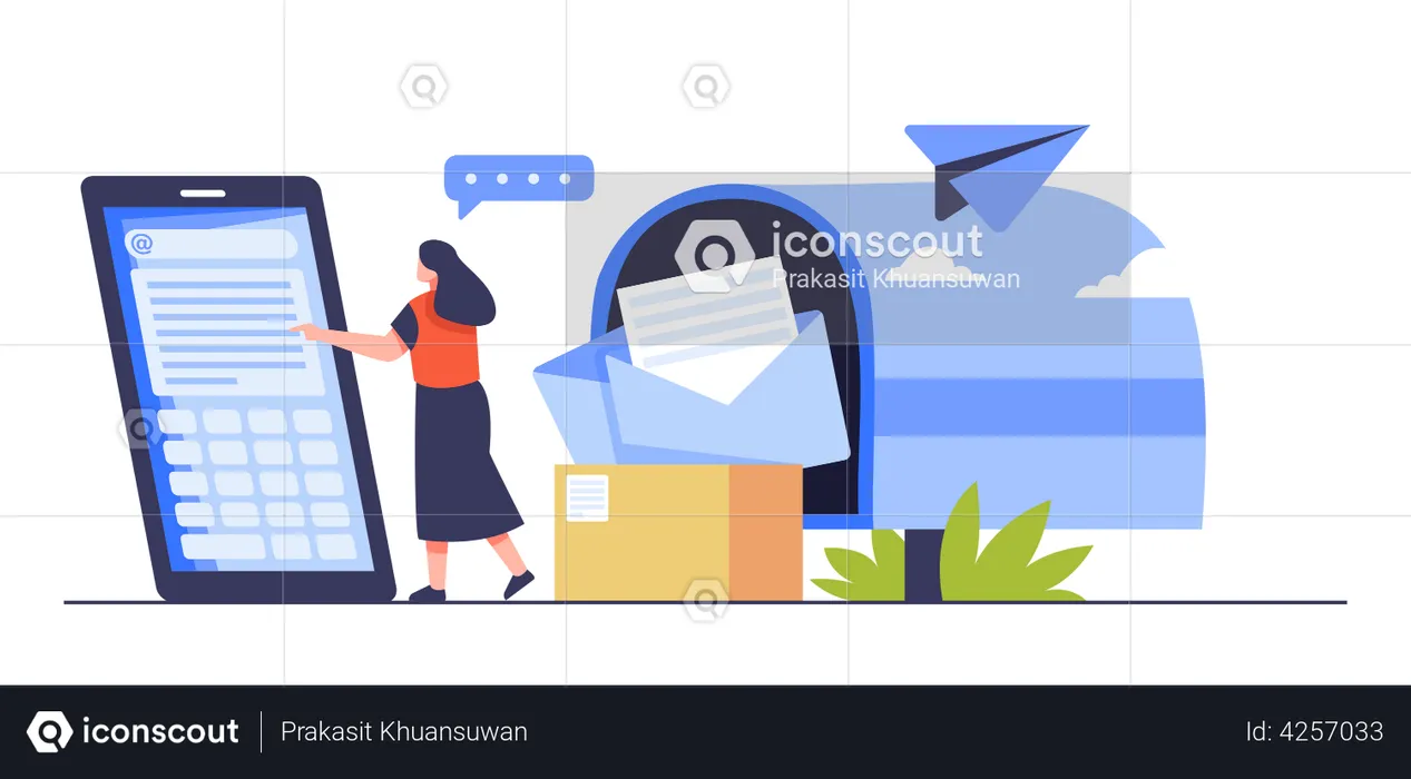 Email Marketing  Illustration