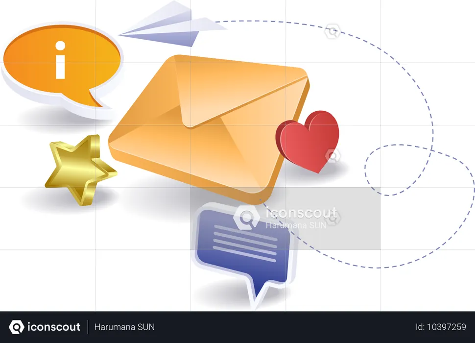 Email marketing information business strategy  Illustration