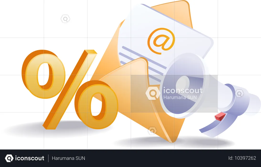 Email marketing strategy campaign  Illustration