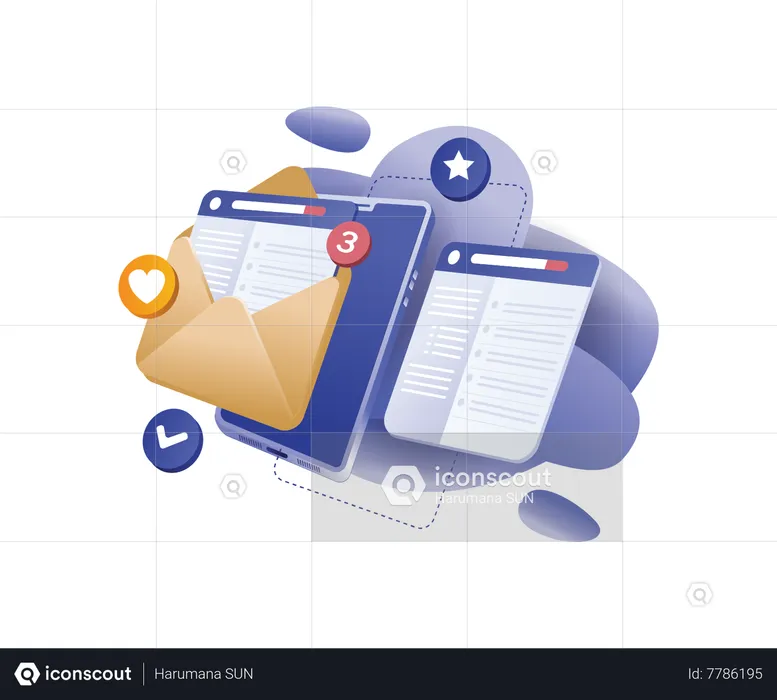 Email marketing technology strategy  Illustration