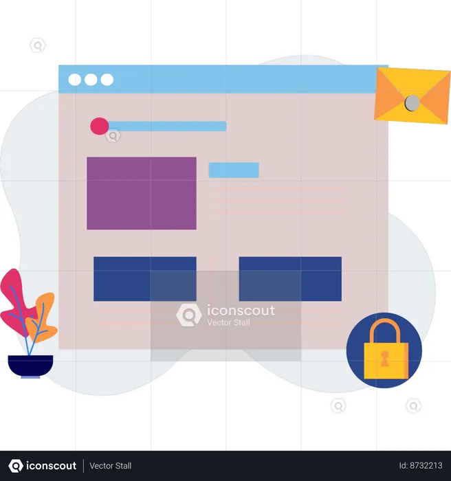 Email notification is appearing on the web page  Illustration