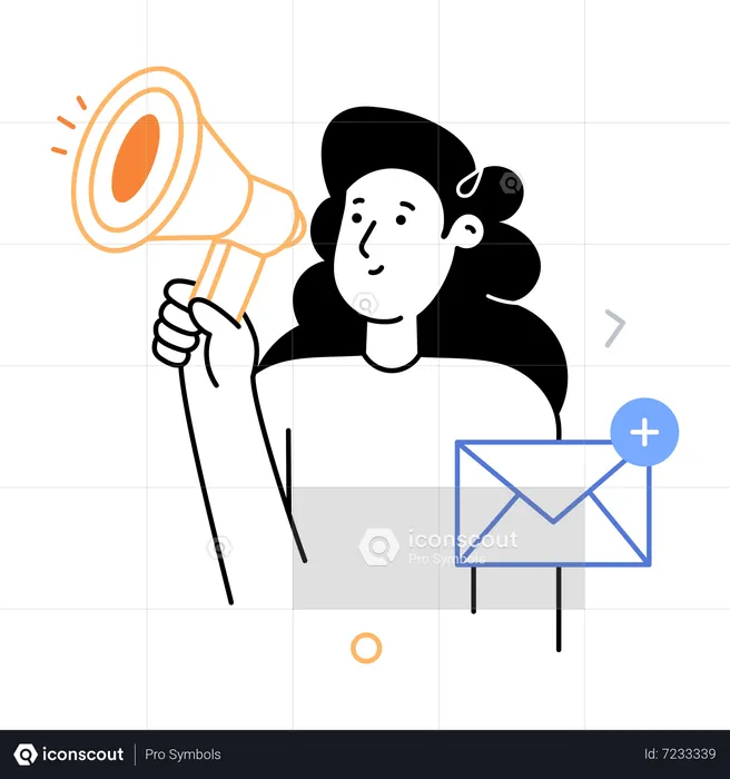 Email Promotion  Illustration