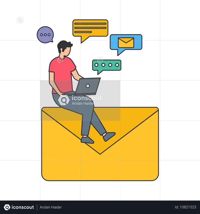 Email promotional  Illustration