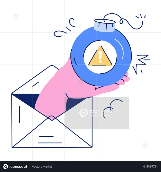 E-mail de spam  Ilustração