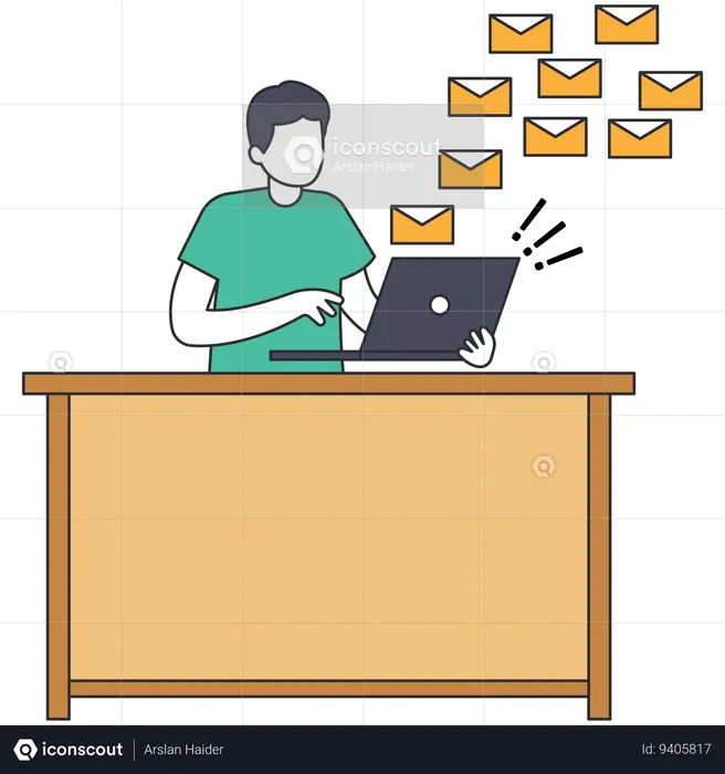 Email Spam  Illustration