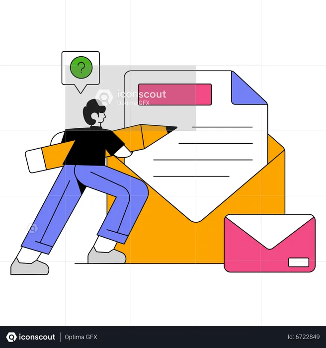 Email Writing  Illustration