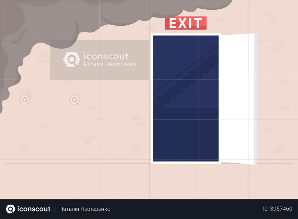 Emergency exit  Illustration