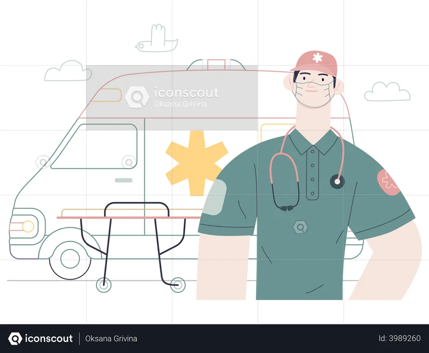 Emergency medical service  Illustration
