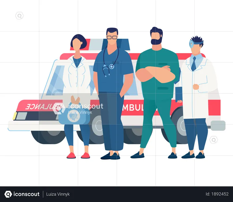 Emergency medical team  Illustration