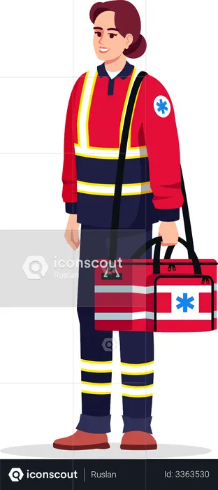 Emergency medical technician  Illustration