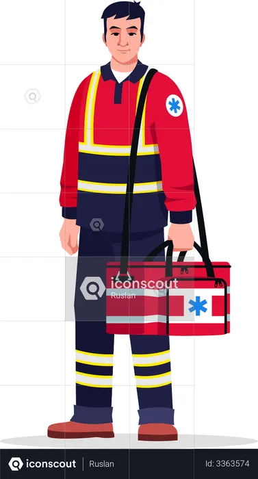 Emergency medical technician  Illustration