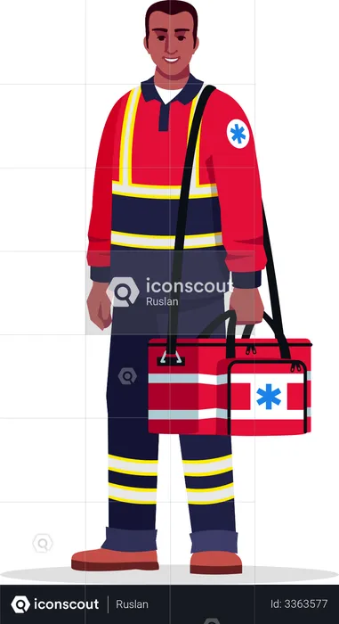 Emergency medical technician  Illustration