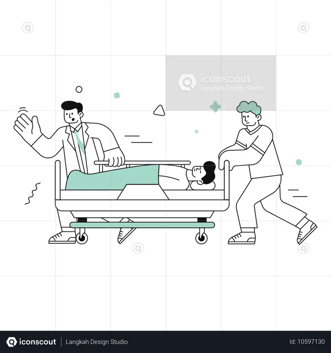 Emergency Patient  Illustration