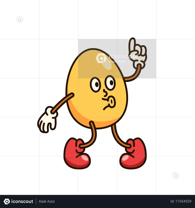 Emoji œuf drôle  Illustration