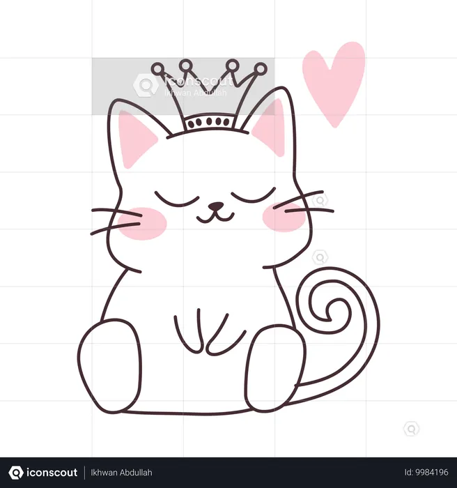 Emperor cat crown  Illustration